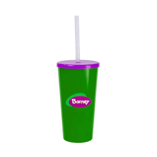 Large Tucan Tumbler With Cap And Straw - Emerald Green